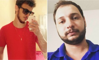 Stefano Valentim (blusa vermelha) e Douglas Juliatti
