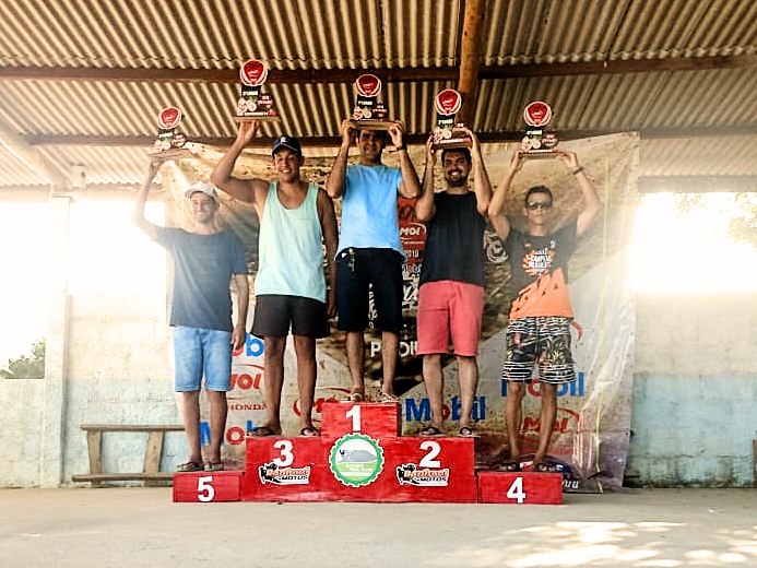 Premiados na 2ª etapa da Copa Mol de Enduro Fim, disputada em Vila Pavão 