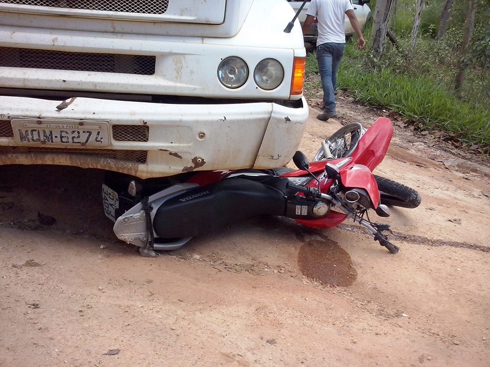 Acidente em Vila Pavão  deixa motociclista gravemente ferido