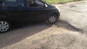 Motoristas reclamam do trecho da estrada Jaguaré até Nestor Gomes