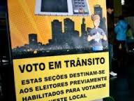 Cadastramento para voto em trânsito começa no dia 15 de julho