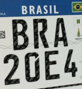 Veículos a partir de 2016 passarão a ter placas no padrão Mercosul