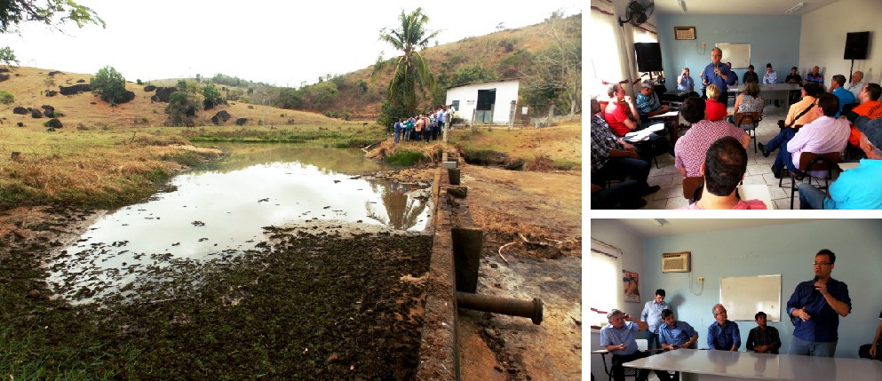 Em visita à Vila Pavão, autoridades governamentais constatam agravamento da crise hídrica