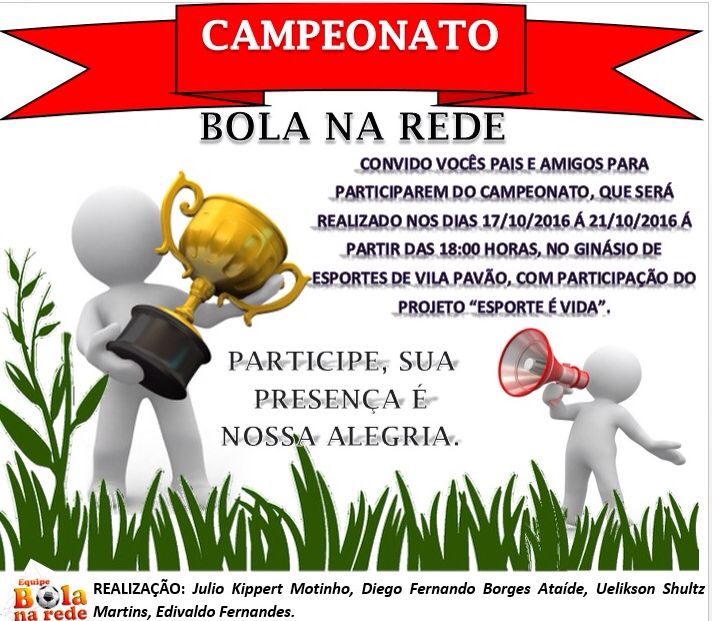 Começa em Vila Pavão,  o Campeonato Infantil de Futebol de Salão Bola na Rede