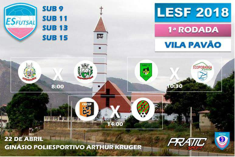 Vila Pavão sedia primeira rodada dos jogos da Liga Espirito Santense de Futsal