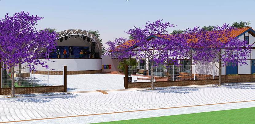 Irineu anuncia construção de praça multiuso no centro de Vila Pavão