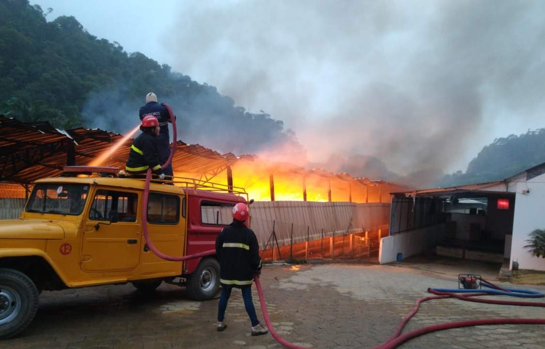 Granja pega fogo e deixa milhares de aves mortas em Santa Maria de Jetibá