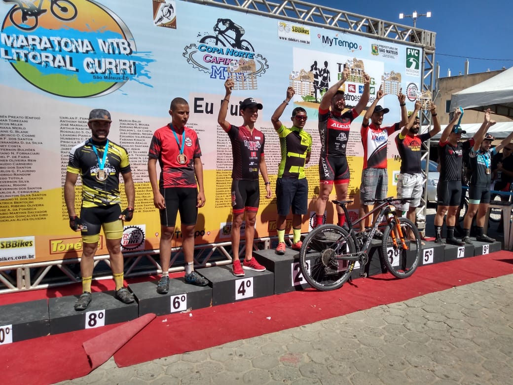 Pavoense se destaca em prova de ciclismo disputada em Guriri