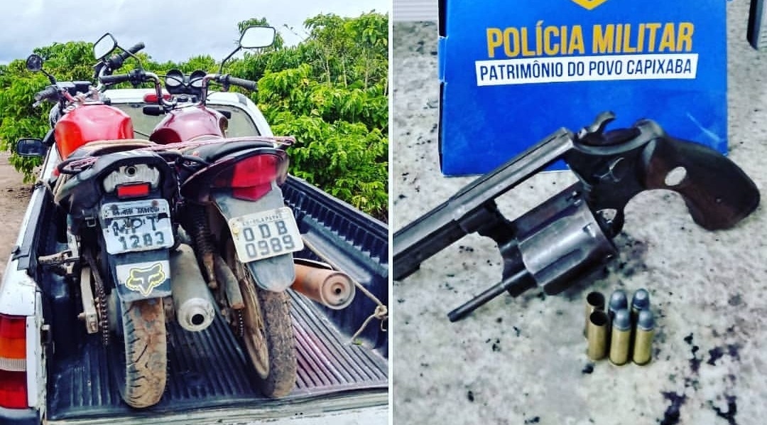 Criminosos roubam moto em Vila Pavão, trocam tiros com a PM e são presos em Nova Venécia