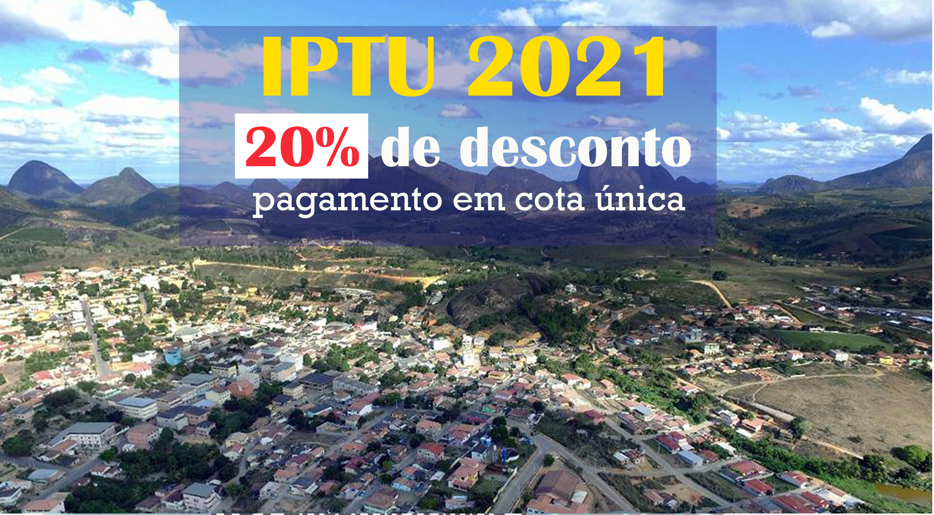 Vila Pavão lança IPTU 2021. Pagamento em cota única tem desconto de 20%