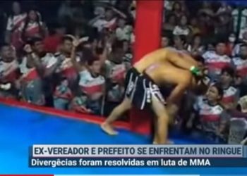 Prefeito e ex vereador do Amazonas resolvem diferenças no ringue