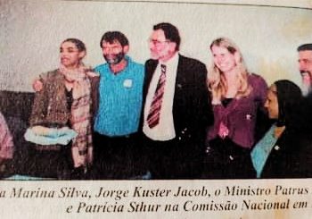 Há 15 anos: o dia que a ministra do Meio Ambiente recebeu um brote de Vila Pavão