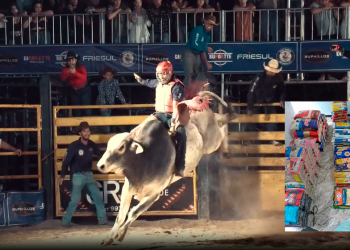 Vídeo | Companhia Piaçu Rodeios une espetáculo e solidariedade em evento que lotou arena e arrecadou alimentos