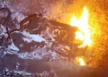 Homem morre em Vila Pavão após queda de motocicleta que pegou fogo