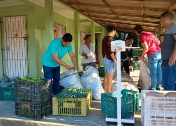 Vila Pavão distribui alimentos frescos para população mais vulnerável