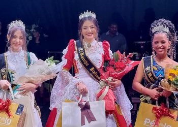 Eleitas as Rainhas da Pomitafro 2025 em noite de celebração cultural em Vila Pavão