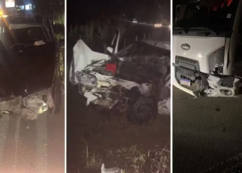 Vídeo | Acidente em São Domingos do Norte deixa casal morto e sete feridos, incluindo duas crianças