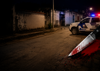 Crime brutal em Linhares: homem é encontrado com faca cravada no rosto
