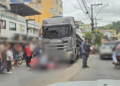 Idoso de 83 anos morre atropelado por caminhão em centro de Barra de São Francisco